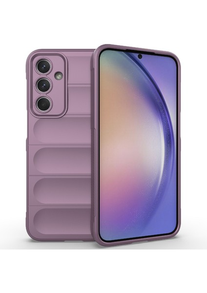 Anti-Düşen Telefon Kılıfı Samsung Galaxy M35 5g Kılıf Yumuşak Tpu Darbeye Dalı Cep Telefonu Kapağı-Açık Mor (Yurt Dışından)