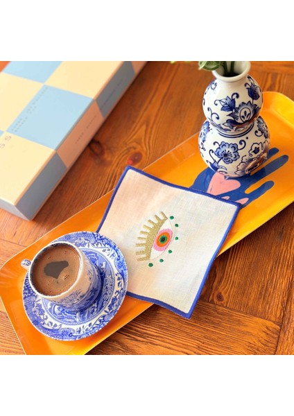 Göz Desenli Kokteyl Peçete Seti ( 4 Adet ) fiyatları