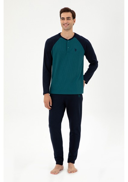 Erkek Yeşil Pijama Takım 50301725-VR054