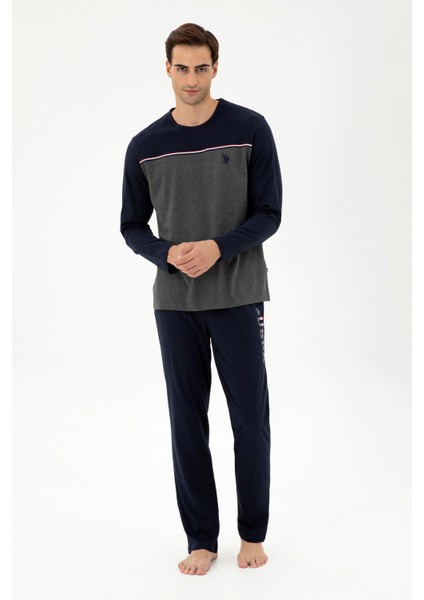 Erkek Lacivert Pijama Takım 50301719-VR033 fiyatları