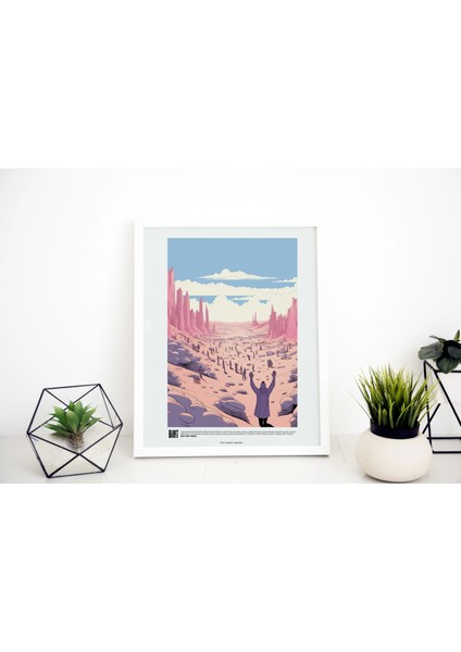 Pembe Temalı Kız Odası Dekor, Genç Yurt Odası Poster