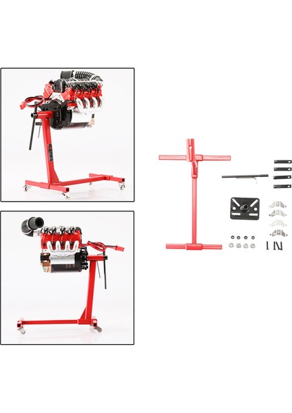 Paslanmaz Çelik 1/10 Ölçekli V8 Motor Im Braketi Rc Aletleri A (Yurt Dışından) modelleri