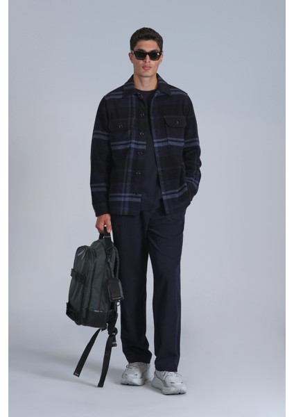 Barder Erkek Basic Gömlek Slim Fit Lacivert