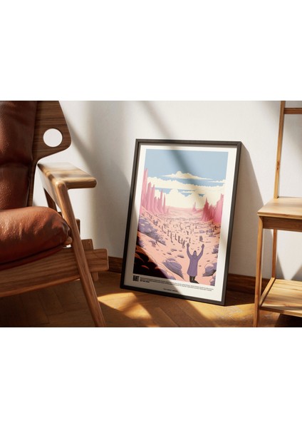Pembe Temalı Kız Odası Dekor, Genç Yurt Odası Poster