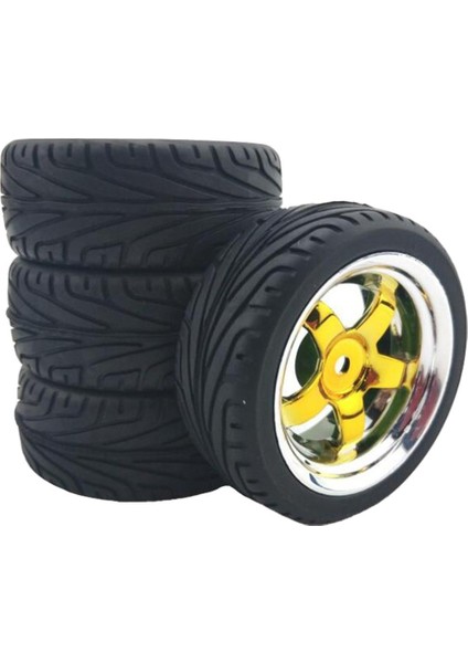 Wltoys 144001 Model On/ Sarı Için 4 66MM Rc Kauçuk Tekerlek Ği (Yurt Dışından)