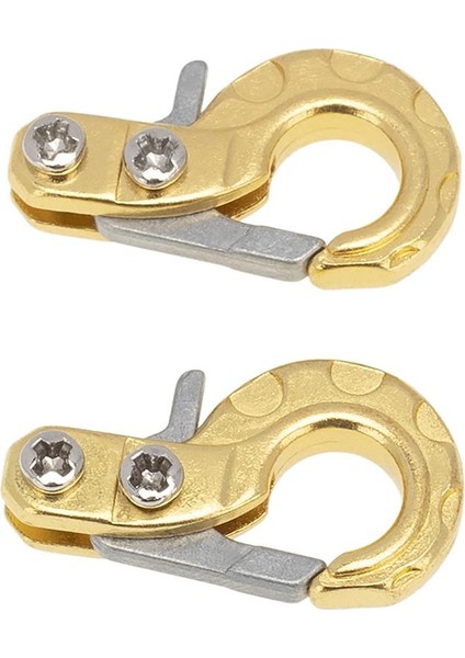 2x 1/10 Rc Metal Rö Kancası Vinç Kancası Axial SCX10 Dıy Aksesuarları Altın (Yurt Dışından) fiyatları
