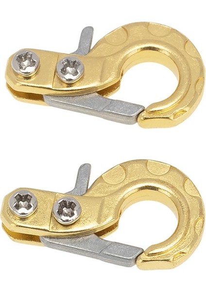 2x 1/10 Rc Metal Rö Kancası Vinç Kancası Axial SCX10 Dıy Aksesuarları Altın (Yurt Dışından) fırsatları