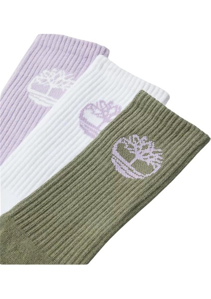 3pp Bowden Crew Fc Crew With Tree Logo Pastel Lılac Unisex Çorap