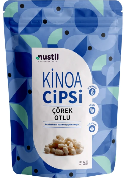 Nustil Nutrition Style Çörek Otlu Kinoa Cipsi 35 gr