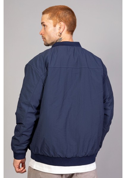 Lacivert Regular Fit /krinkıl Kumaş Içi Kapitone Pilot Erkek Ceket (Ilkbahar-Sonbahar-Kış) indirimleri
