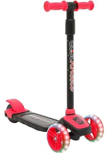 Pembe Cool Wheels Twist LED Işıklı 3 Tekerlekli Yükseklik Ayarlı Pembe Scooter 3+ Yaş 3