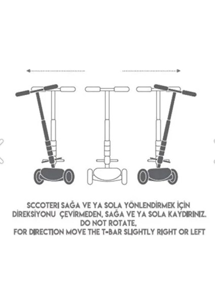 Pembe Cool Wheels Twist LED Işıklı 3 Tekerlekli Yükseklik Ayarlı Pembe Scooter 3+ Yaş 3