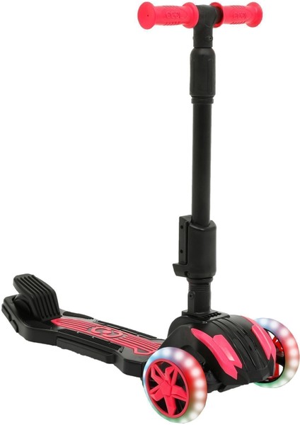 Pembe Cool Wheels LED Işıklı Oturaklı Pembe Combo Scooter 3+ Yaş 3