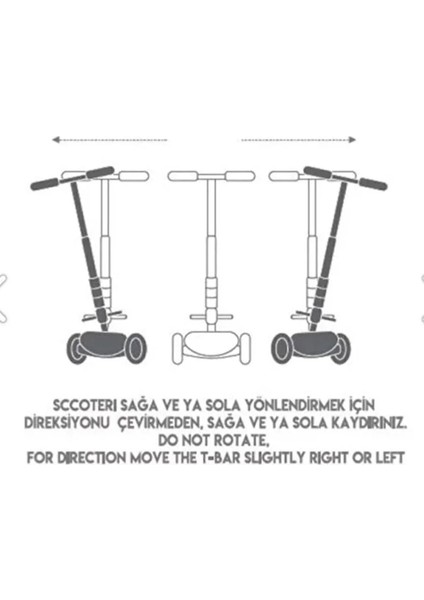 3 Cool Wheels LED Işıklı 3 Tekerlekli Yükseklik Ayarlı Twist Scooter Mavi 3+ Yaş