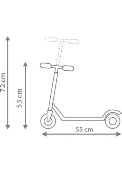 3 Sarı  3 Tekerlekli Işıklı Scooter Sarı 3+ Yaş