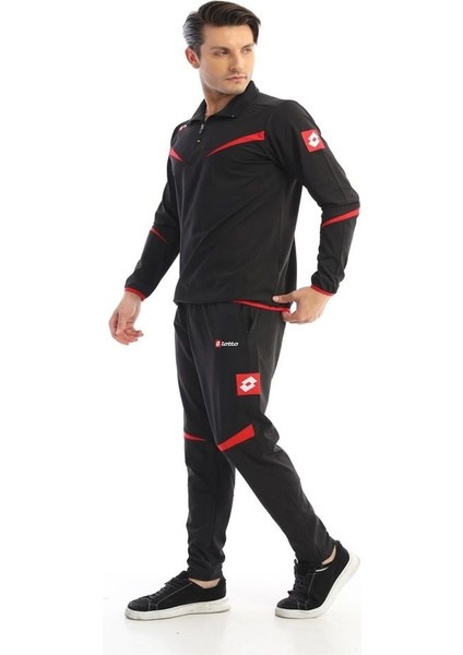 Eşofman Takımı, Lotto Suit Team Ant Pl Black/red, N8162 3xl