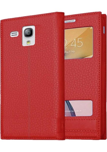 Samsung Galaxy S3 Mini Uyumlu Pencereli Kapaklı Magnum Kılıf