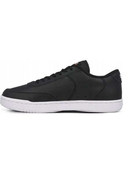 Court Vintage Leather Sneaker Hakiki Deri Sneaker Ayakkabı Siyah