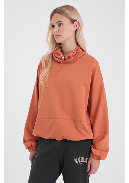 Kadın Norah Karamel Yakası Detaylı Regular Fit Sweatshirt