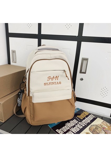 Büyük Kapasiteli, Mektup Baskılı, Kontrast Renkli Üniversite Öğrencisi Sırt Çantaları (Yurt Dışından)