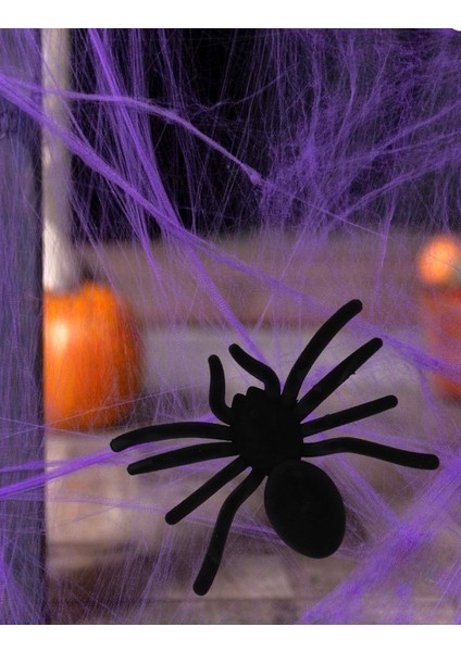 Halloween Örümcek 16CM Flok Kumaş AST6764