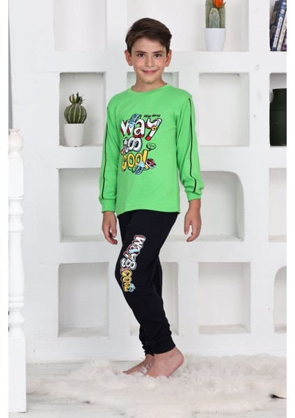 Way Too Cool Erkek Çocuk Pijama takımı - Yeşil fırsatları