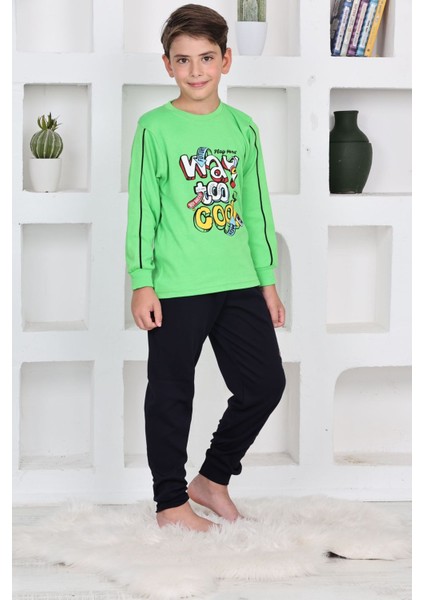 Way Too Cool Erkek Çocuk Pijama takımı - Yeşil indirimleri