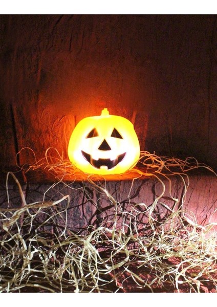 Halloween Dekoratif Balkabağı Işıklı 18CM AST6660