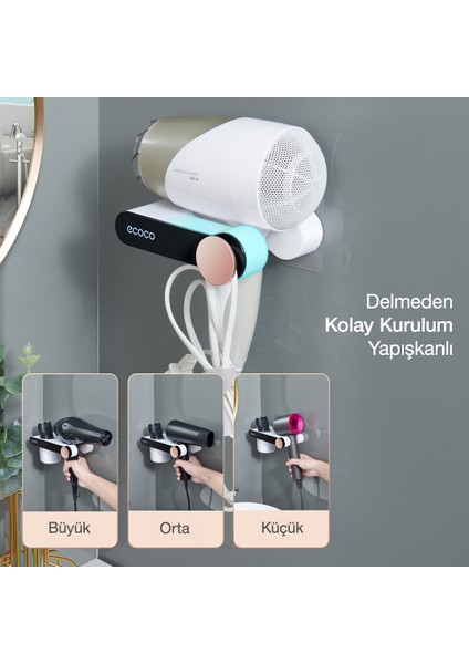 Duvara Yapışkanlı Saç Kurutma Makinesi Tutacağı modelleri