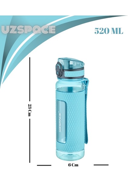 Chrystal Diamond Tritan Su Matarası – Slikon Korumalı - 520 ml fiyatları