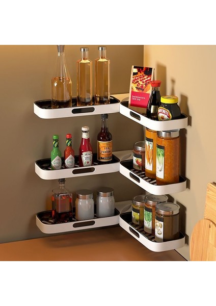 Mutfak Banyo Raf Duvara Monte Dönebilir Köşe Organizatör (Yurt Dışından) modelleri