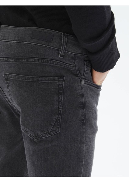 Koyu Gri Super Slm Fit Denim Pamuk Karışımlı Pantolon fırsatları