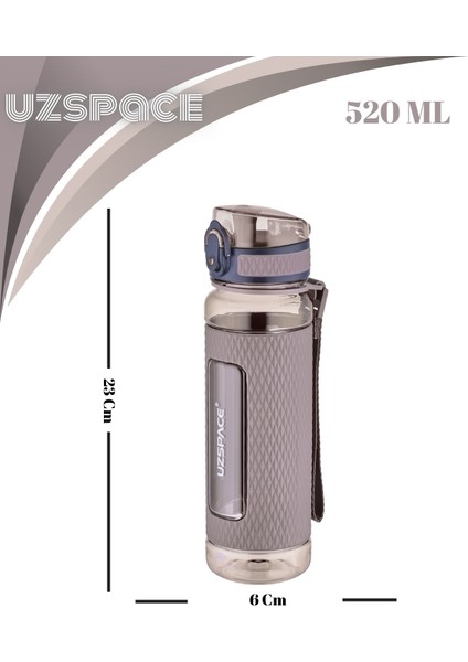 Chrystal Diamond Tritan Su Matarası – Slikon Korumalı - 520 ml fiyatları