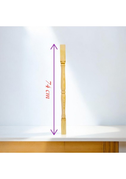 Ahşap Merdivenkorkuluk Trabzan B4.2*74*4.2 cm