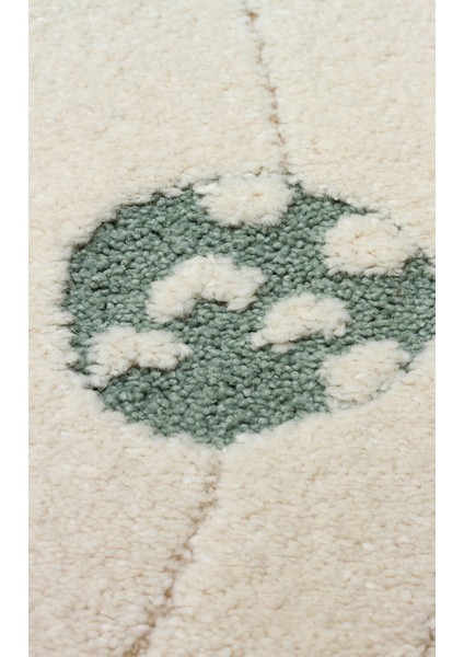 Pıccolo Pcl 02 Cream Multy Yuvarlak Pastel Renkli Hav Ve Toz Vermeyen Çocuk Halısı fırsatları