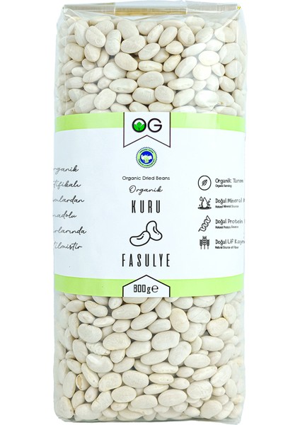 OG natural Organik Kuru Fasulye 800 gr