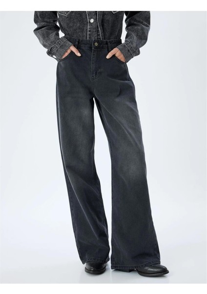 5WAL40014MD Blk Siyah Kadın Pamuk Denim Pantolon modelleri