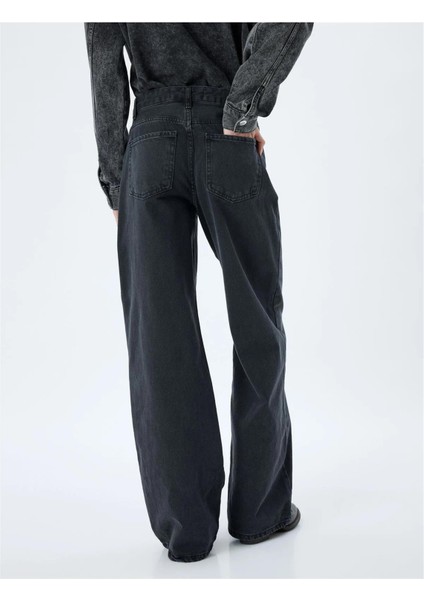 5WAL40014MD Blk Siyah Kadın Pamuk Denim Pantolon fırsatları