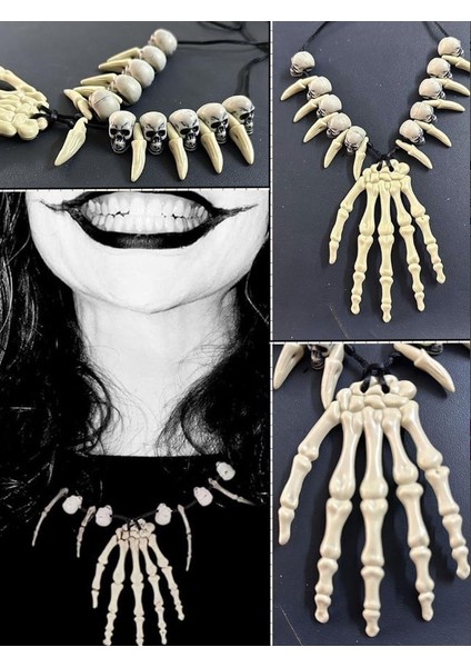 Halloween Kurukafa Kemik Kolye fiyatları
