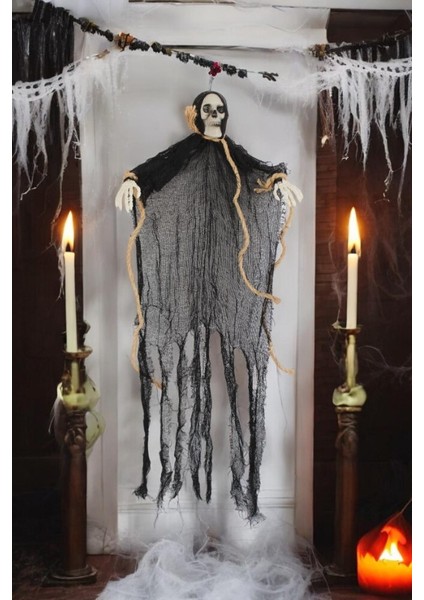 Halloween Dekor Iskelet Siyah 70CM AST6710
