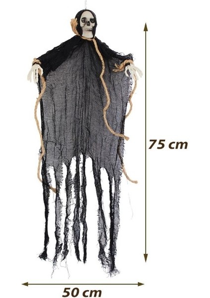 Halloween Dekor Iskelet Siyah 70CM AST6710 fiyatları