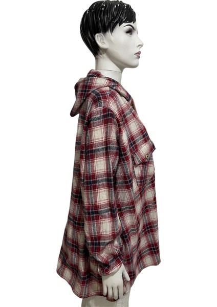 Büyük Beden Oversize Kapşonlu Oduncu Gömlek Renkli fiyatları