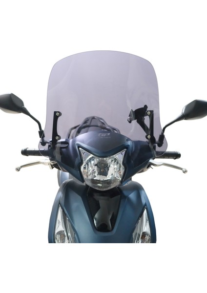 Honda Dio 2021-2024 Uyumlu Kısa Ön Cam Füme 41 Cm fiyatları