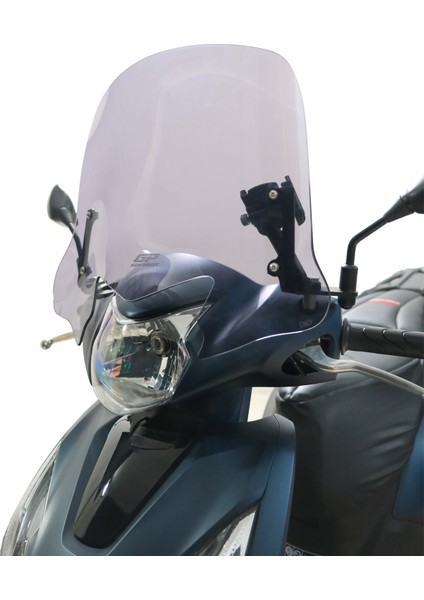 Honda Dio 2021-2024 Uyumlu Kısa Ön Cam Füme 41 Cm modelleri