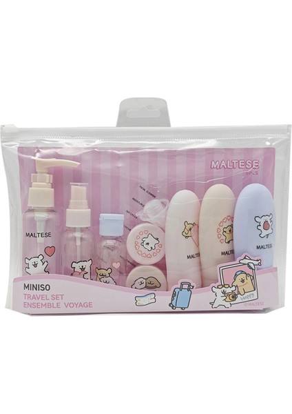 Maltesse Lisanslı Seyahat Şişe Seti (11 Adet) - Pratik ve Şirin Seyahat Arkadaşınız
