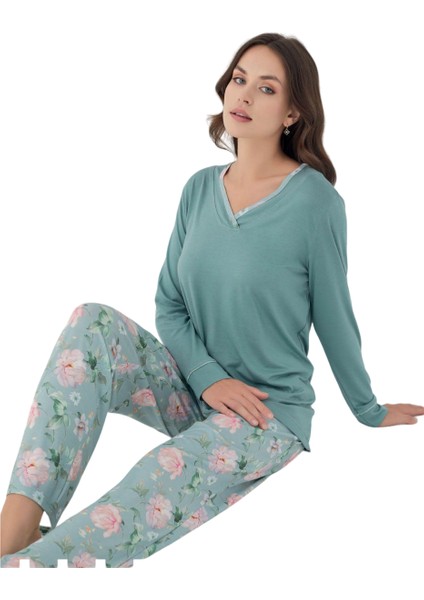 Kışlık Uzun Kol Pijama Takımı DFN1434