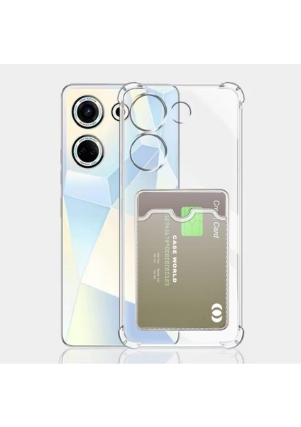 Tecno Camon 20 4g Kılıf Sfy Kartlıklı Kamera Korumalı Silikon