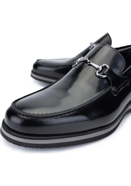 Erkek Hakiki Deri Siyah Açma Loafer Ayakkabı 183 30351 Erk Ayk Y24 Sıyah Acma modelleri