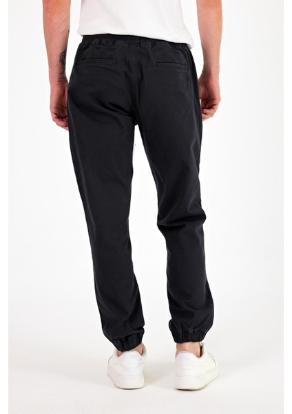 Erkek Simon Antrasit Slim Fit Gabardin Jogger Pantolon