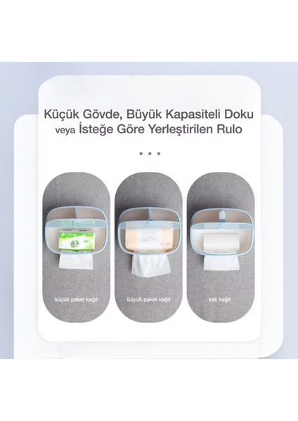 ecoco Çok Amaçlı Bölmeli Peçetelik ve Saklama Kutusu